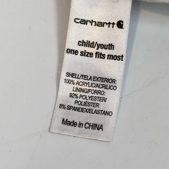 Carhartt Striped Fleece Winter Hat Fleece Lined CB8966 - Picture 6 of 6